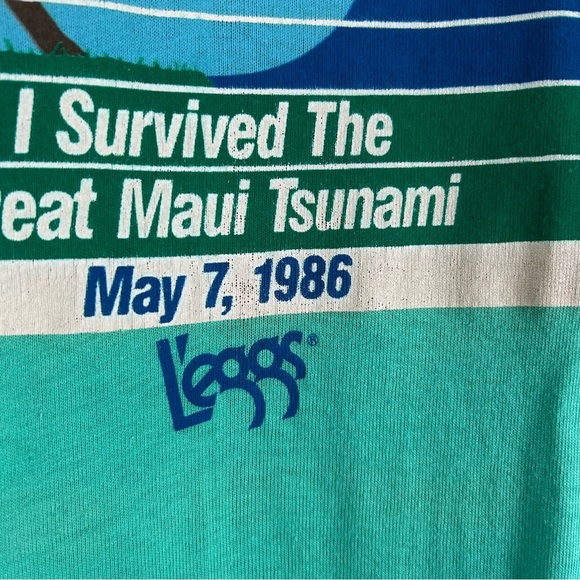 VTG 1986 Hanes L’eggs Maui Graphic Tee - Picture 4 of 12